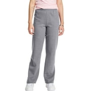 Hanes Sweatpants Women's Fleece Open Bottom Midweight EcoSmart Elastic Waistband